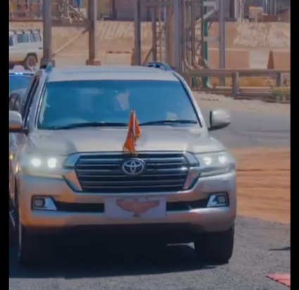 This is responsible leadership:

When the head of state is still rolling in a Land Cruiser 200 series by choice.