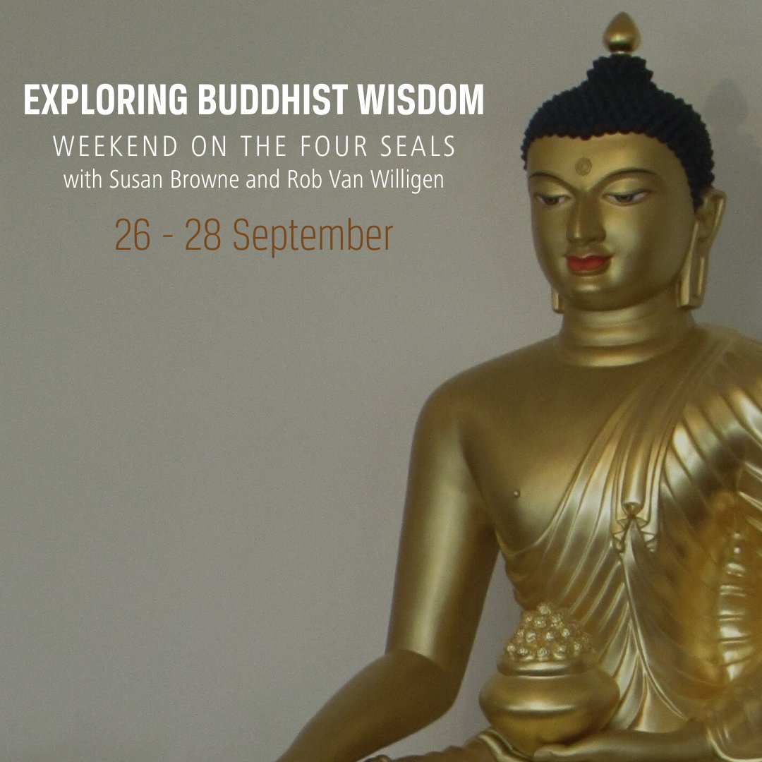 Spend a weekend exploring one of the hallmarks of the Buddhist world view; The Four Seals. During this weekend we will share the meaning of each of the Four Seals, reflect on what they mean to us personally and share our findings with others. Read more: bit.ly/3Tx5xOC