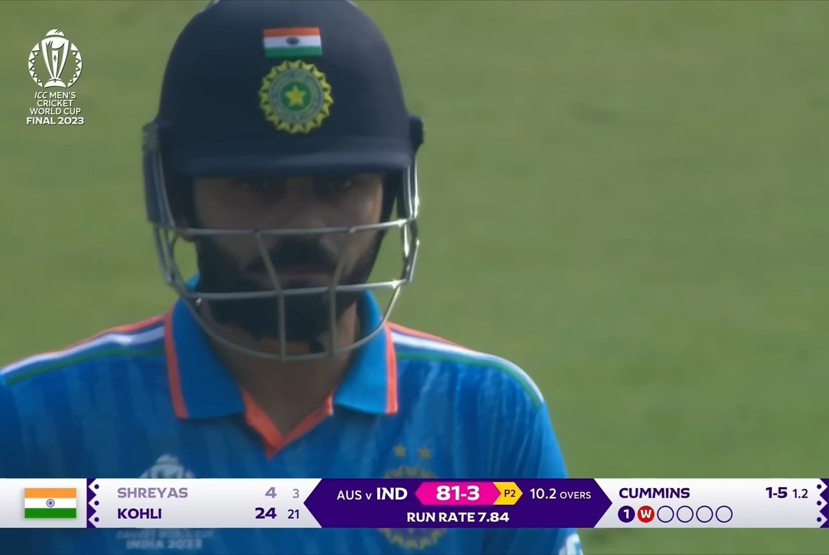 armaann_01's tweet image. The Moment when your brain whispers – now no matter how hard you fight, this one’s gone.
#wc2023 #INDvsAUS #viratkohli