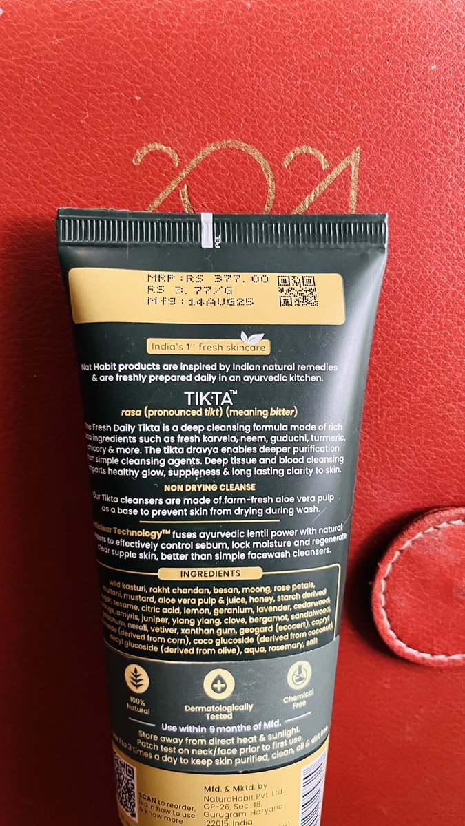 On 13th August I placed an order of nat habit Fresh Face Wash i. It was packed on 14th August. But shocking aspect is that manufacturing date on the pack is 14th August. Does it mean product was manufactured and packed on the same date? <a href="/Nathabit1/">Nat Habit</a> <a href="/consumerforum_/">Consumer Forum India</a> <a href="/jagograhakjago/">Consumer Affairs</a>
