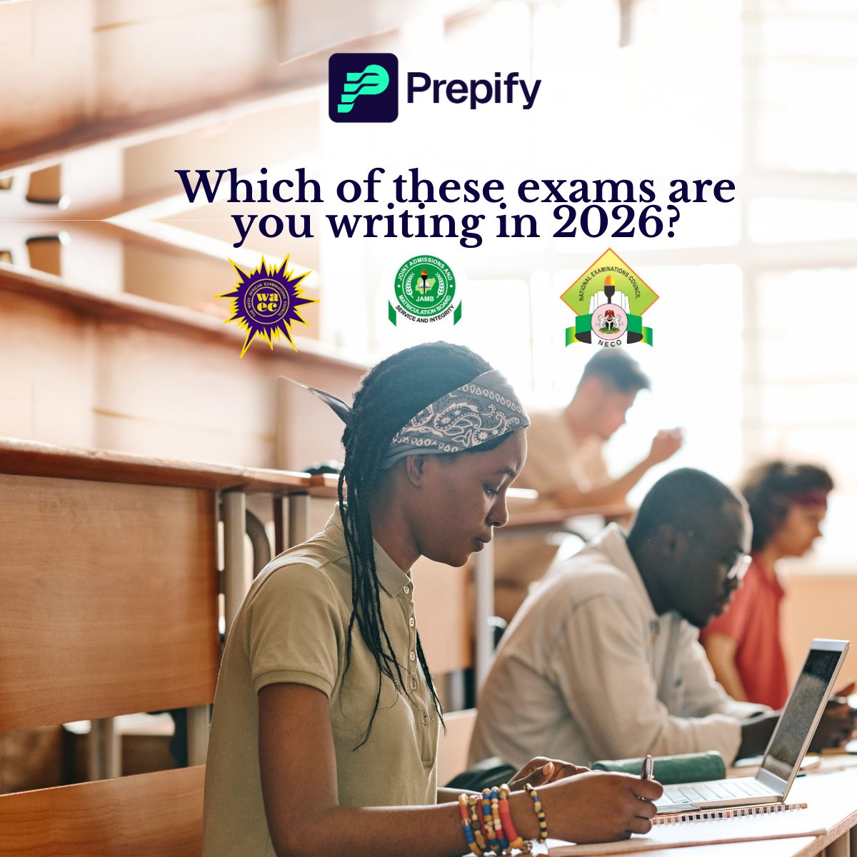 goprepify's tweet photo. Are you planning to take WAEC, NECO, or JAMB in 2026?

Do you want to exceed the cutoff mark for all your exams?

At Prepify, we prioritize the academic success of our students. Our professional tutors will provide you with the right knowledge and resources to excel in your exam. https://t.co/Ygy3bcGKgm