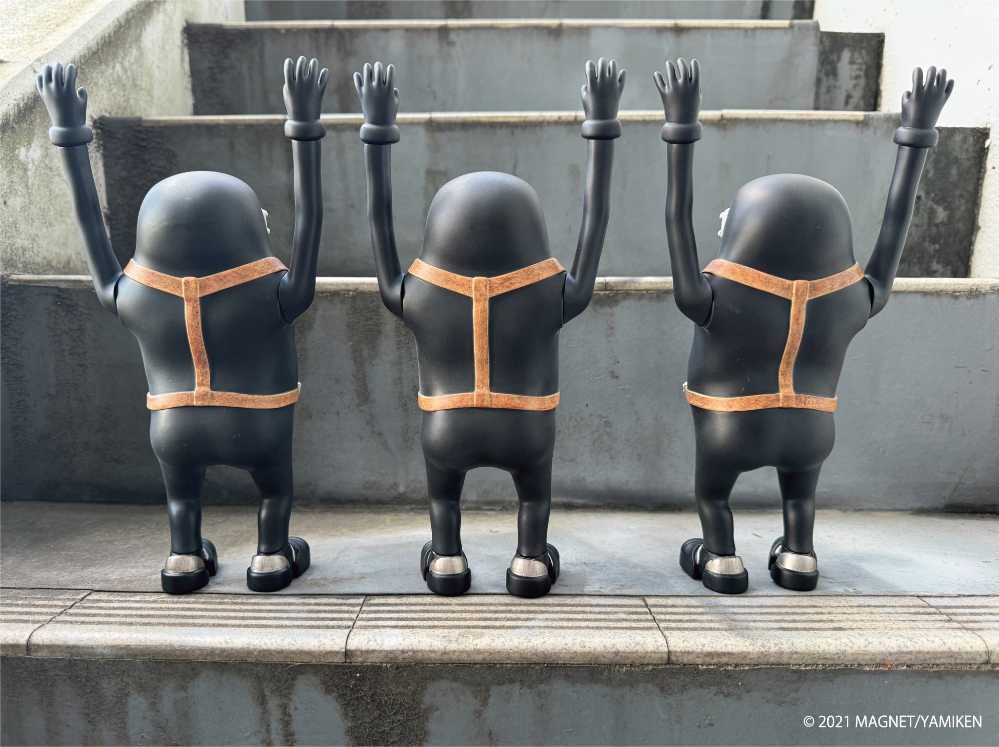 め*め様 JUNK HEAD 1/1 「3バカ」 ソフビフィギュア 堀貴秀 films JUNK HEAD/ 3バカ 1/1 ソフビフィギュア 3体セット
