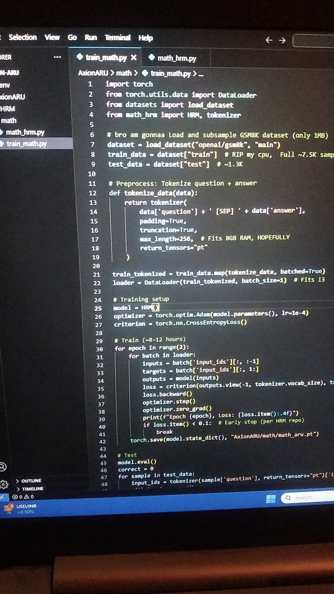 QuarkAI_HQ's tweet photo. Math is important for humanity.

Utilizing Math Olympiad AIME 2025 data. https://t.co/jQ0H6Wkw3L