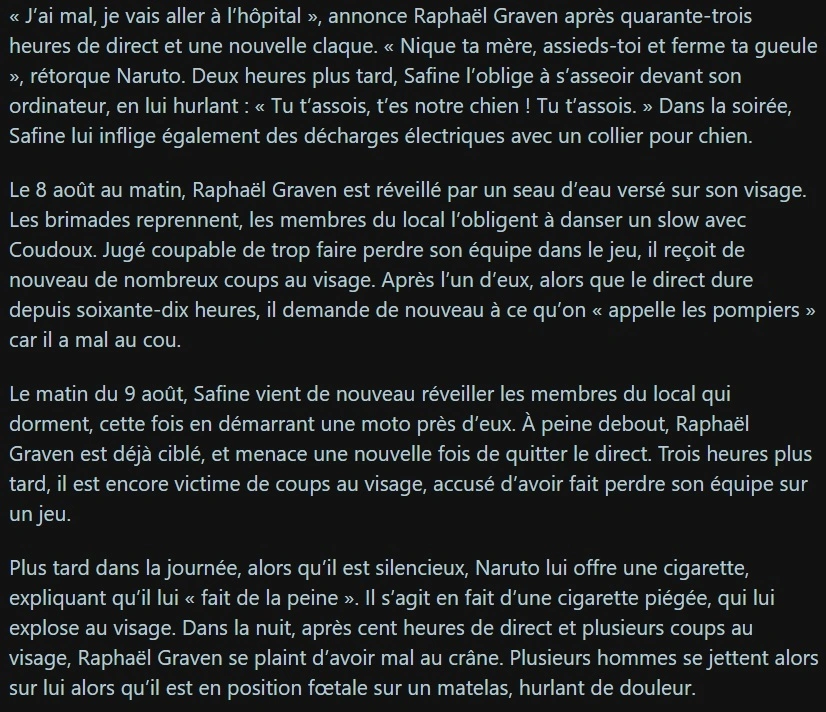 social_provider's tweet photo. D'utilité publique, voici le déroulé des 300 dernières heures de Raphaël Graven #jp #jeanpormanov et #coudoux par #Safine sur @kickfrancais . #raphaelgraven
https://t.co/zzhc7QdcLt 
Il faut mettre un terme à ces pratiques. https://t.co/RP7yip36QM
