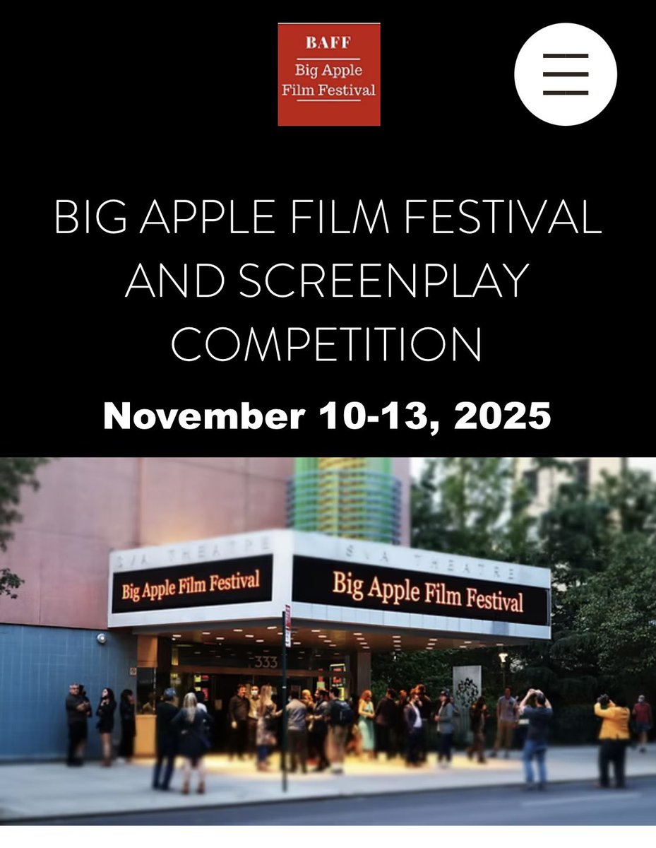 Today <a href="/BigAppleFilm/">BigAppleFilmFestival</a> 

11am ET New York 

…industrynetworkingevents.eventive.org/schedule/689a0…