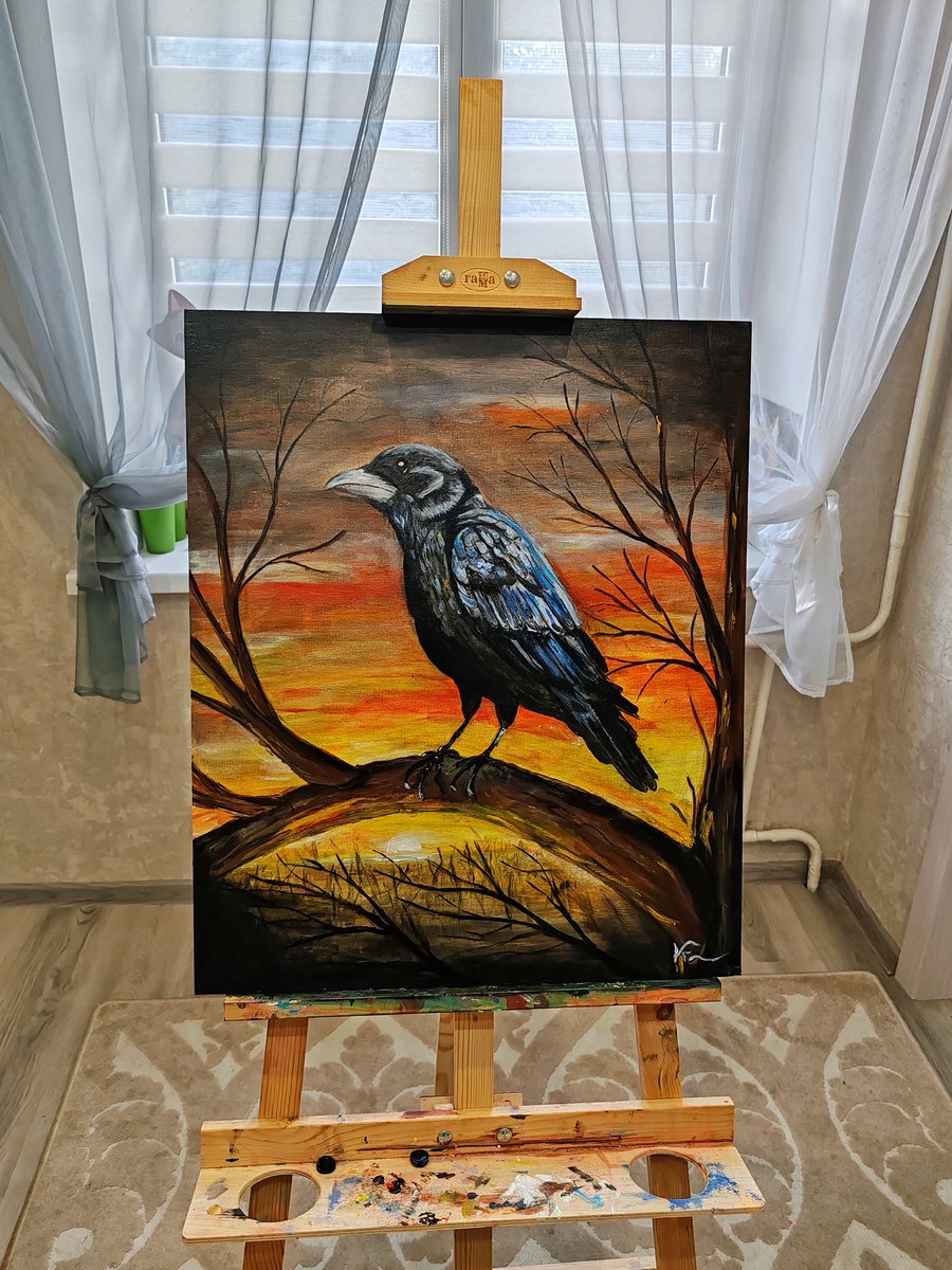 В прошлый раз меня захейтили в Твиттере за мою картину с вороном. В этот раз я верю, что она соберёт много лайков ❤️