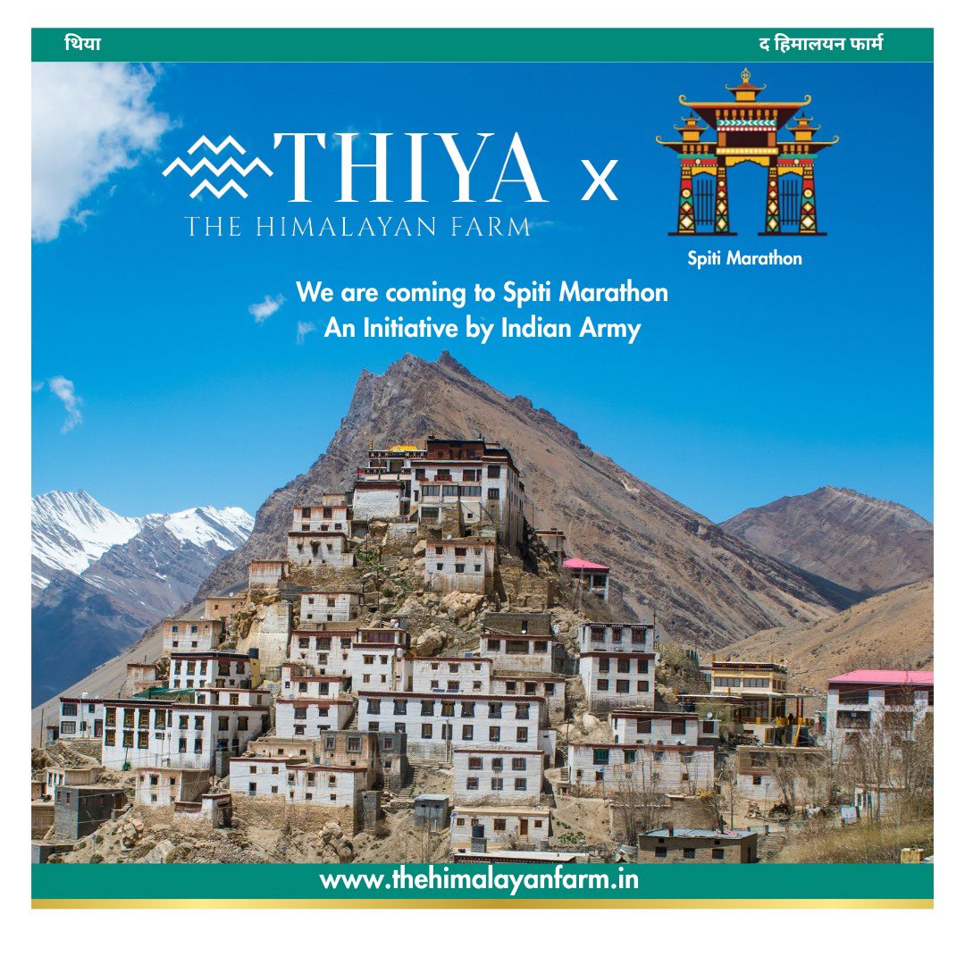 thiyafarms's tweet photo. Catch us at SPITI MARATHON with our Stall. 

@Spitimarathon 

#spiti #marathon #thiya #thehimalayanfarm #spitivalley #spitimarathon #startup #d2c #HimalayanProducts #himalayas #spitilife #HimachalPradeshStartups #himachalpradesh #Shimla #HimalayaSeGharTak #himalayas https://t.co/oGL6e9krW3