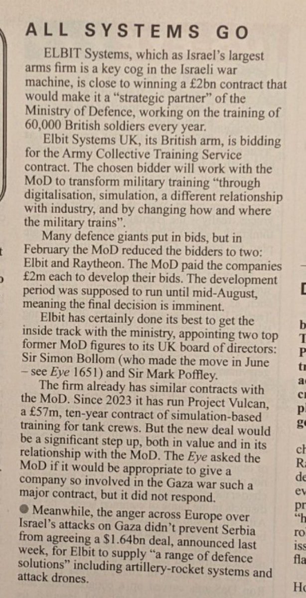 The UK government is giving an Israeli arms company a £2 billion contract in the middle of a genocide. That’s why they banned Palestine Action.