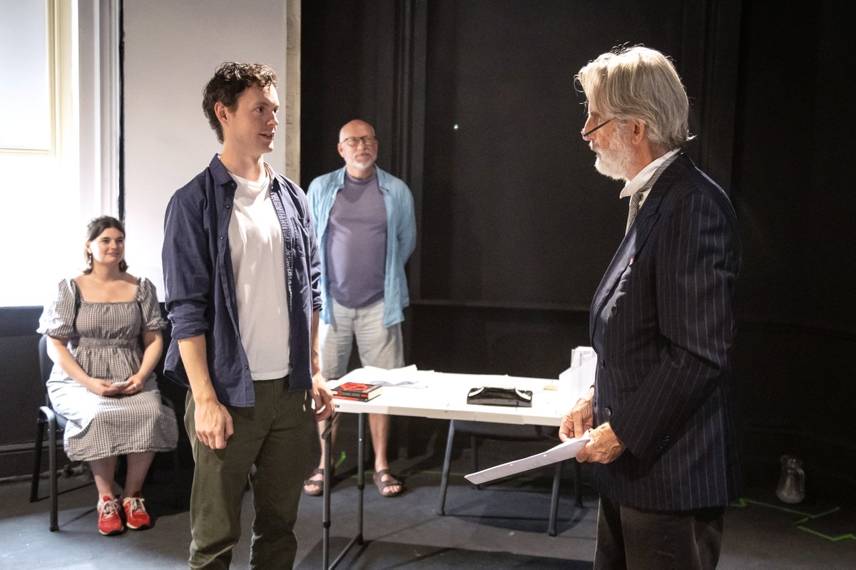 Rehearsals underway for A.A. Milne's The Truth About Blayds <a href="/finborough/">Finborough Theatre</a> directed by David Gilmore.

#WilliamGaunt, Catherine Cusack, Lucy Jamieson, Rupert Wickham, Martin Turner, George Rowlands

Photo: Carla Joy Evans. 

2-27 September.