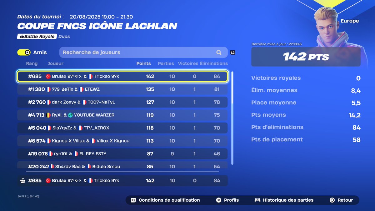 Brulax97 et Trick97k unissent leurs forces et remportent le skin Lachlan ! #97k #fortnite #cup