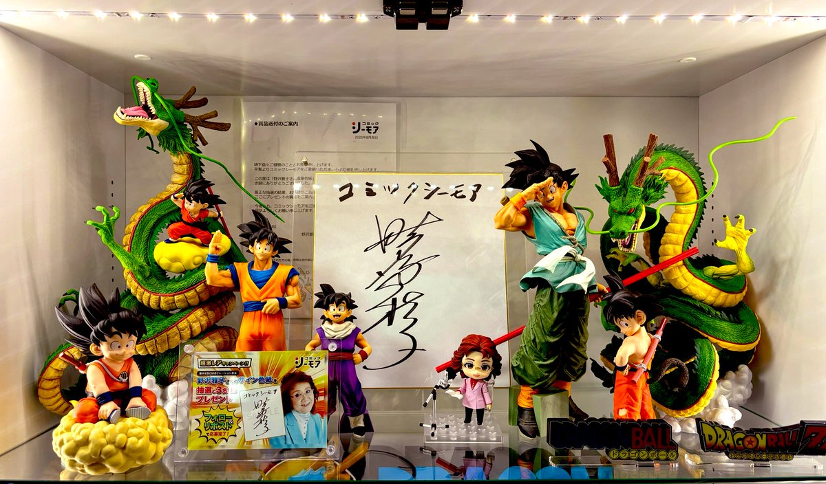 野沢雅子さんのサインが際立つ最高の飾り方ですね☺️👍私も今どう飾る