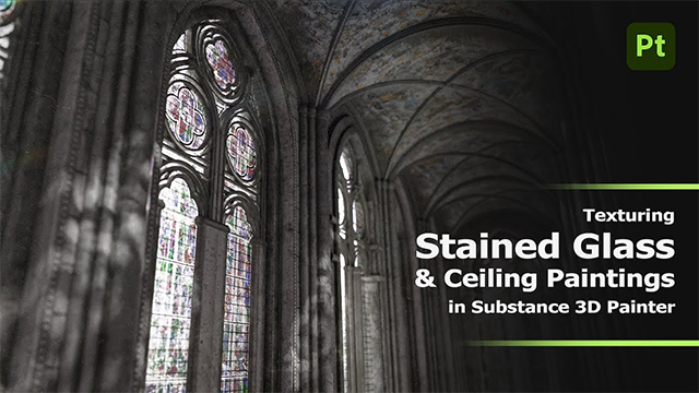 【チュートリアル】Substance 3D Painter 使用、ゴシック建築＆ステンドグラス のテクスチャリング（※英語ムービー）3dtotal.jp/tutorials/5270…