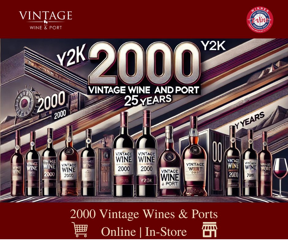 🎉 Mark a 25-year milestone with a gift that tells a story — a bottle of 2000 vintage wine or port. 

 🆕 The world marked the new millennium
 📽️ Gladiator and X-Men dominated box offices
 🎙️Britney Spears, Eminem, and NSYNC topped the charts.

🛒 vintagewineandport.co.uk/assets/include…