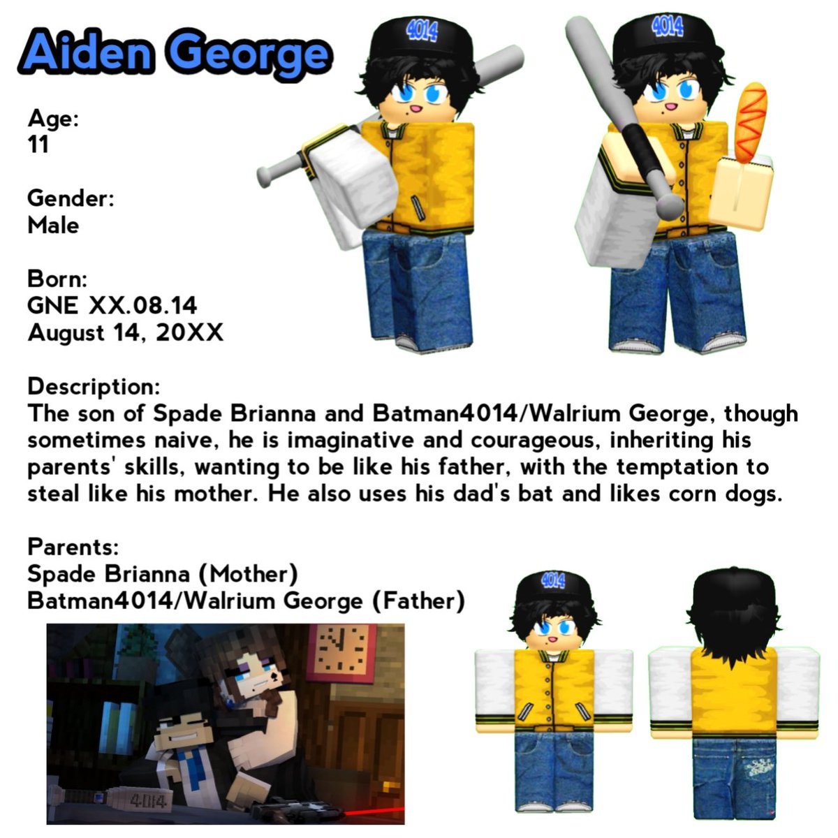 Minecra63164131's tweet photo. I made Batman4014 fan children because why not, so here they are! Starting with the boys. (Part 1/2)

#batman4014 #batworld #roblox https://t.co/qCOrLs7WJD