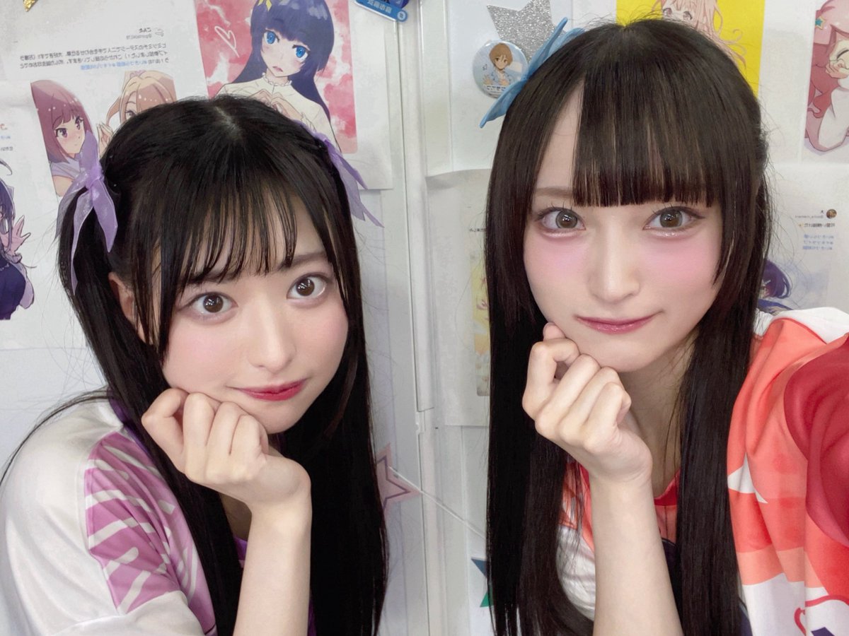 fujino_kokoro's tweet photo. せこりあ&amp;こともりと💜💚
ハーフツインってよくって！！！
 #イキヅライブ  #いきづらい部 https://t.co/7Vpx4SvZj2