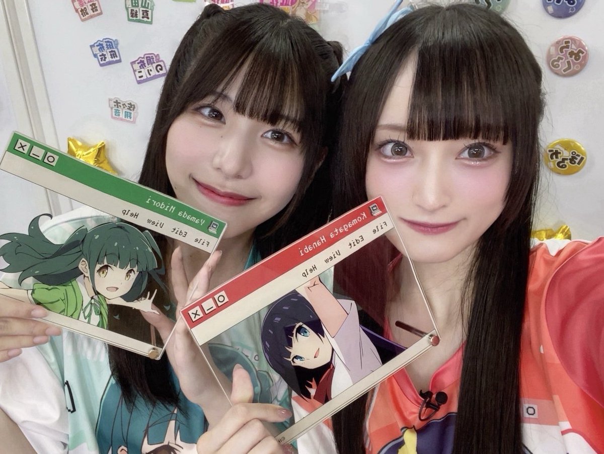 fujino_kokoro's tweet photo. せこりあ&amp;こともりと💜💚
ハーフツインってよくって！！！
 #イキヅライブ  #いきづらい部 https://t.co/7Vpx4SvZj2