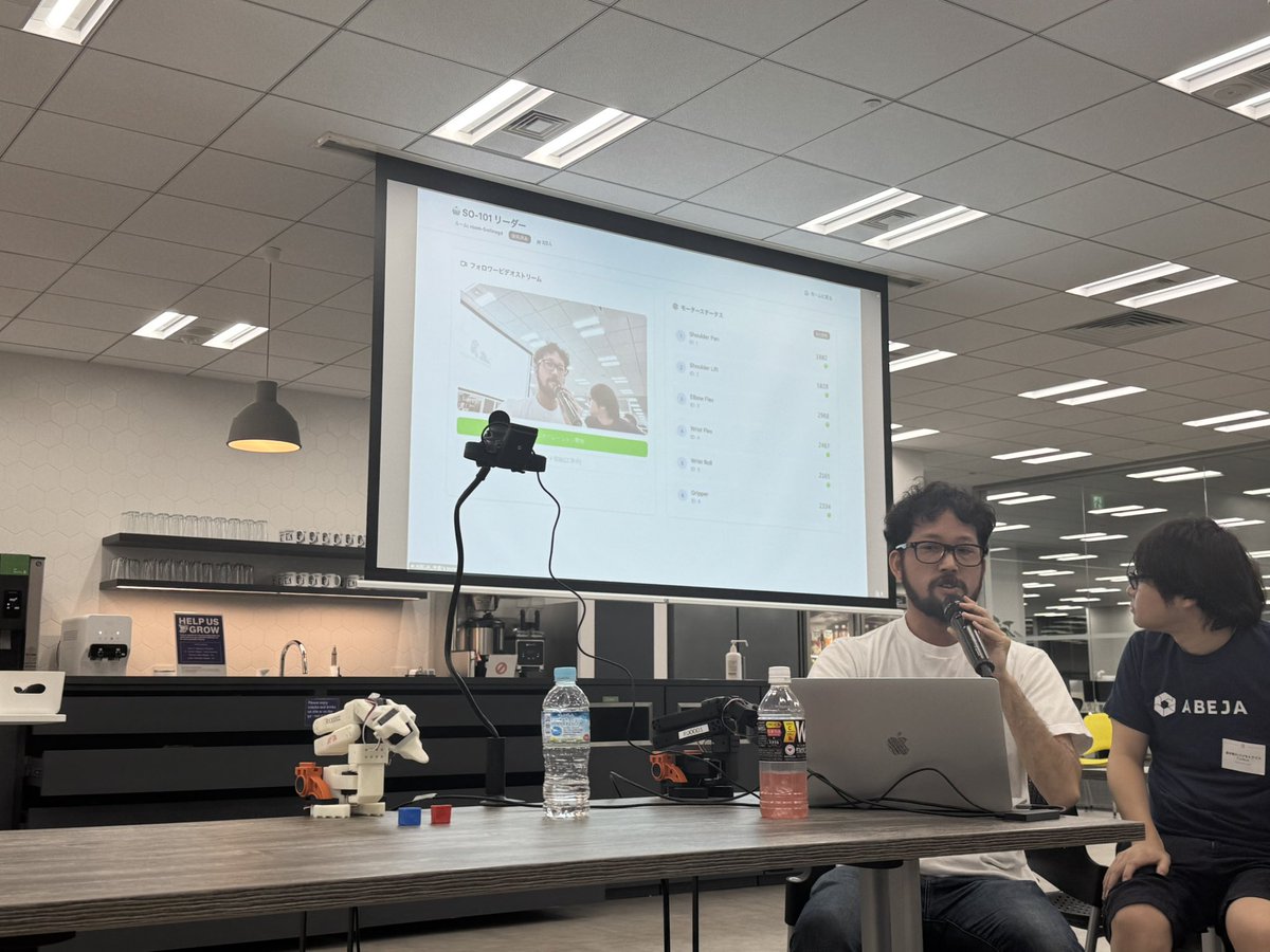 mkftr's tweet image. Algomatic x ugo x ABEJA共催　ロボット持ち込み技術共有会！始まりました！
#datadog  #airobot
