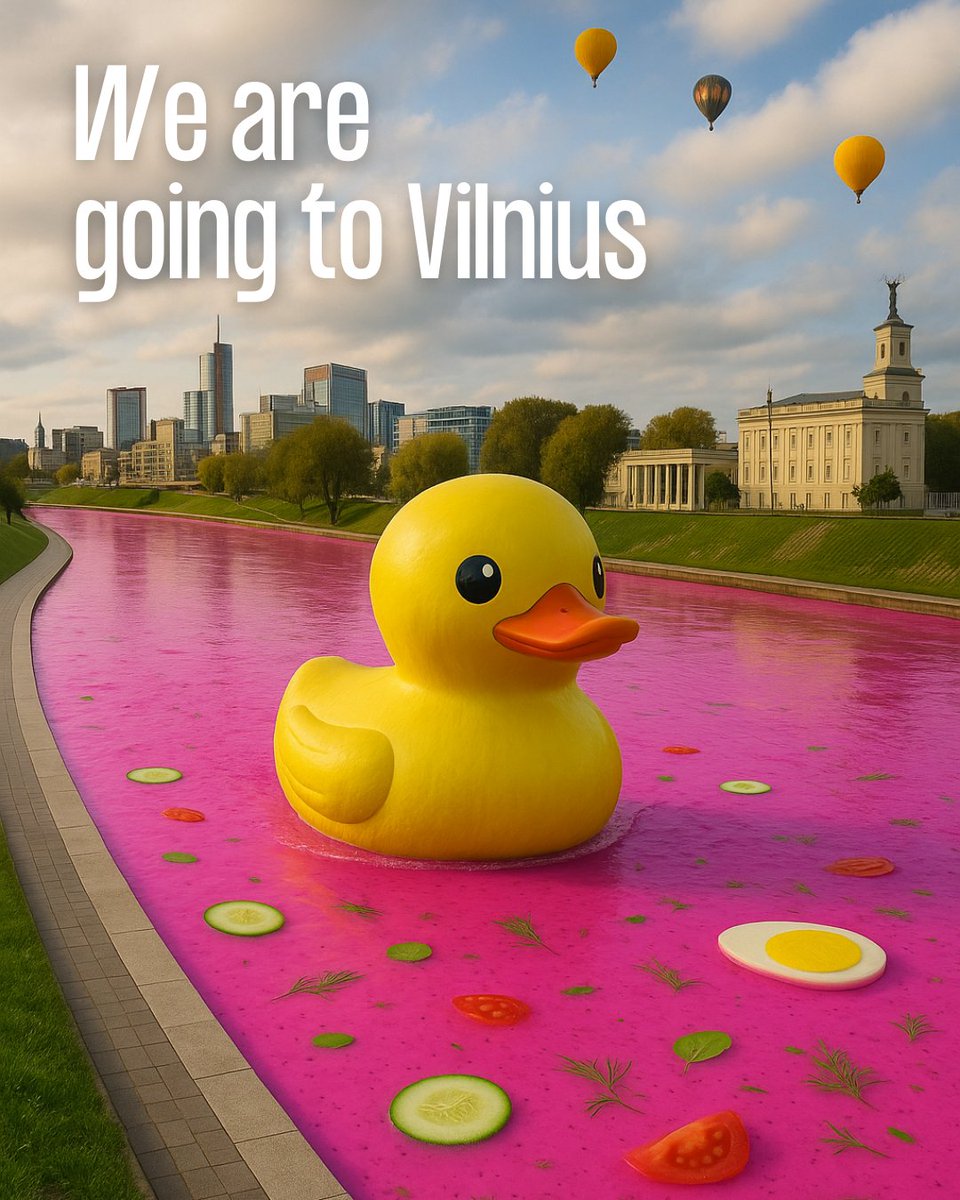 Baltic_Brand's tweet photo. 🦆✨ For the first time ever, we’re taking Baltic Brand Forum to Vilnius!  

From pink soup rivers to bold ideas - we’re uniting the region in one big conversation about brands and culture.

🌍🔥  Tickets are available here - https://t.co/oKnNusu16d https://t.co/WSiyJXMoRz