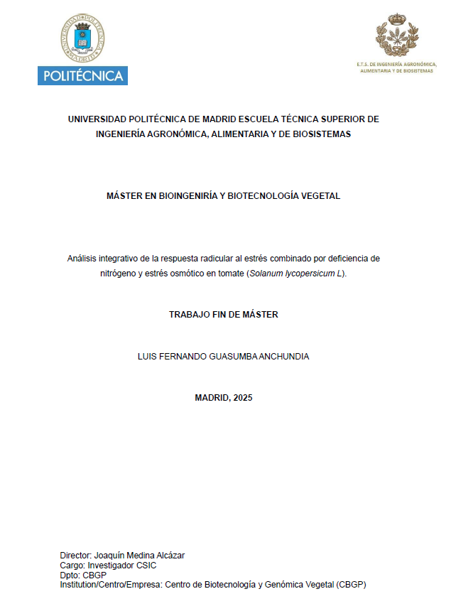 lab129_jm's tweet photo. 🎓✨ Congrats to Luis Fernando Guasumba Anchundia for successfully defending his Master’s thesis on July 22nd! 🍅🌱

His work revealing how tomato roots respond to nitrogen and osmotic stress is outstanding.💪📚

Wishing him many more successes ahead! 🚀👏

#MastersDefense https://t.co/IM4gulV59R