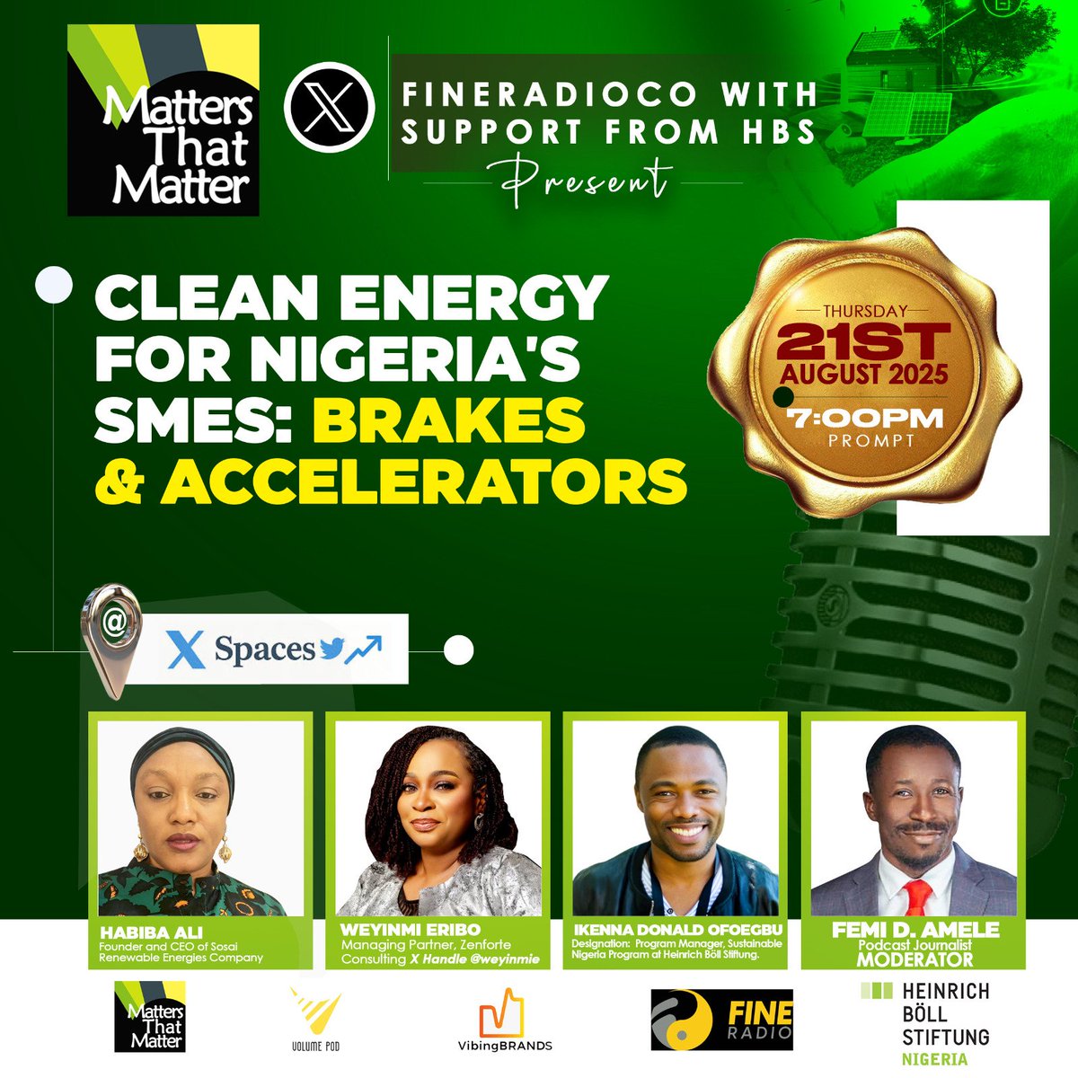 Meet <a href="/weyinmie/">Weyinmie</a>. A business leader &amp; ecosystem builder with 15 years across oil &amp; gas, impact investing &amp; development. As pioneer DG of WCCIMA &amp; founder of Wevvo Foundation, she drives women’s economic empowerment.
Join her today,  Aug 21 | 7PM
🔗 x.com/i/spaces/1gqGv…