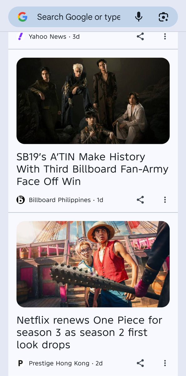 T@NJ!R∅ (TAGS/RT MODE) ⏳ (@bluetanjiro) on Twitter photo Ang saya lang makita yong ganitong article sa Chrome. 🥰
PANALO ANG A'TIN
<a href="/SB19Official/">SB19 Official</a>
#SB19 #SimulaAtWakas
#SB19WinsBBFA2025 #FANARMY2025 Ang saya lang makita yong ganitong article sa Chrome. 🥰
PANALO ANG A'TIN
<a href="/SB19Official/">SB19 Official</a>
#SB19 #SimulaAtWakas
#SB19WinsBBFA2025 #FANARMY2025