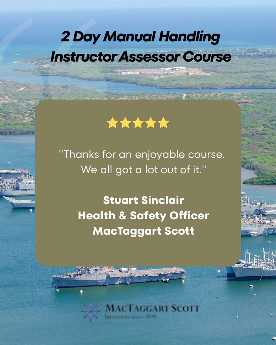 GARETHOSTEOPATH's tweet image. Thanks MacTaggart Scott for your positive feedback ⚓ 

MacTaggart Scott was established in 1898 based near Edinburgh.

In need of a Manual Handling Course just like the people at MacTaggart Scott? 

Have a browse …opathicsolutions-manualhandling.co.uk

#OsteopathicSolutions #ManualHandling