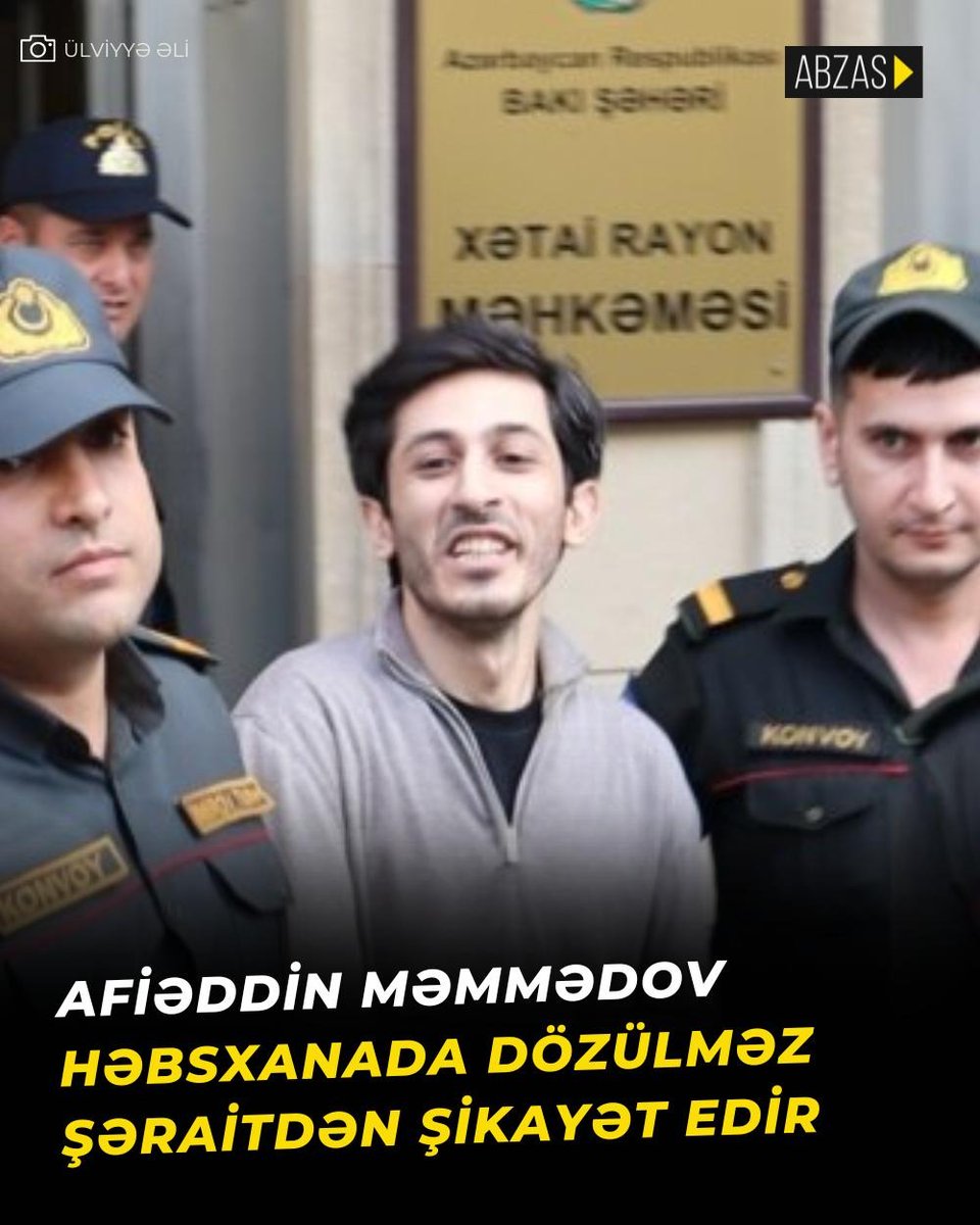 “İşçi Masası” Həmkarlar İttifaqları Konfederasiyasının həbsdə olan sədri Afiəddin Məmmədovun saxlanıldığı 2 saylı cəzaçəkmə müəssisəsində ağır və dözülməz şəraitdə qaldığı bildirilir.
Bu barədə “Abzas Media”ya onun yaxınları məlumat verib.

Onların sözlərinə görə, verilən vədlərə
