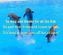 Sturgeon's Long Goodbye - So Long and Thanks For All the Fish!

Nicola Sturgeon's 'long goodbye' before she leaves Scotland for London made me think of this of the great dolphin scene from The Hitchhiker's Guide to the Galaxy.

Link below to video: