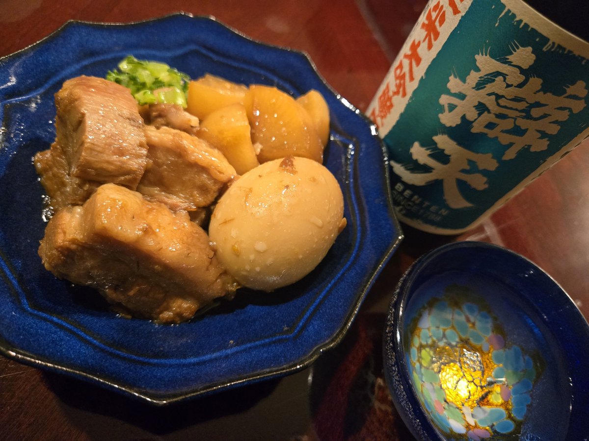 出来ました今夜は
角煮