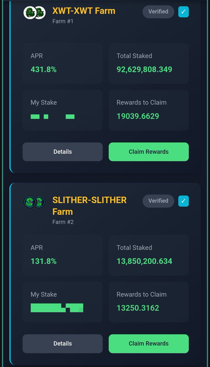 Xian_Network's tweet photo. There are now 3 separate farms for 3 different #community launched #tokens on $XWT platform by @oft3rv! Each one has well over 100% APR as of posting. 

If you're not into #DEFI on #XIAN, what are you even doing? 

https://t.co/bdNa3xK5au https://t.co/9F7tL1Wqbx