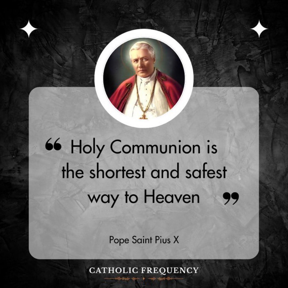 CatholicFQ's tweet photo. On your Feast Day Saint Pius X, pray for us https://t.co/2reTX8iQCe
