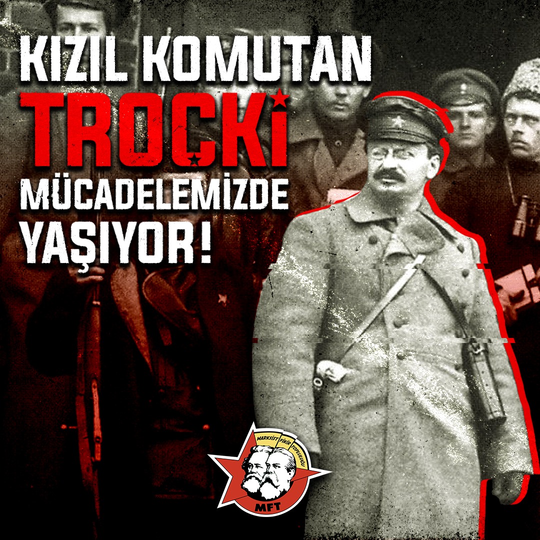 marksistfikir2's tweet photo. Kızıl Komutan Troçki Mücadelemizde Yaşıyor!

Ekim Devrimi'nin Lenin'le birlikte önderi, Kızıl Ordunun kurucusu ve komutanı Troçki 85 yıl önce Stalinist bürokrasinin yolladığı bir ajan tarafından uğradığı suikast sonucu hayatını kaybetti. 

Hayatı pahasına genç kuşaklara aktardığı Marksizmin kızıl bayrağını zafere kadar taşıyacağız. Onun bize bıraktığı mirastan ilhamla sosyalist bir dünya kuracağız.

Zafere Kadar Sürekli Devrim!