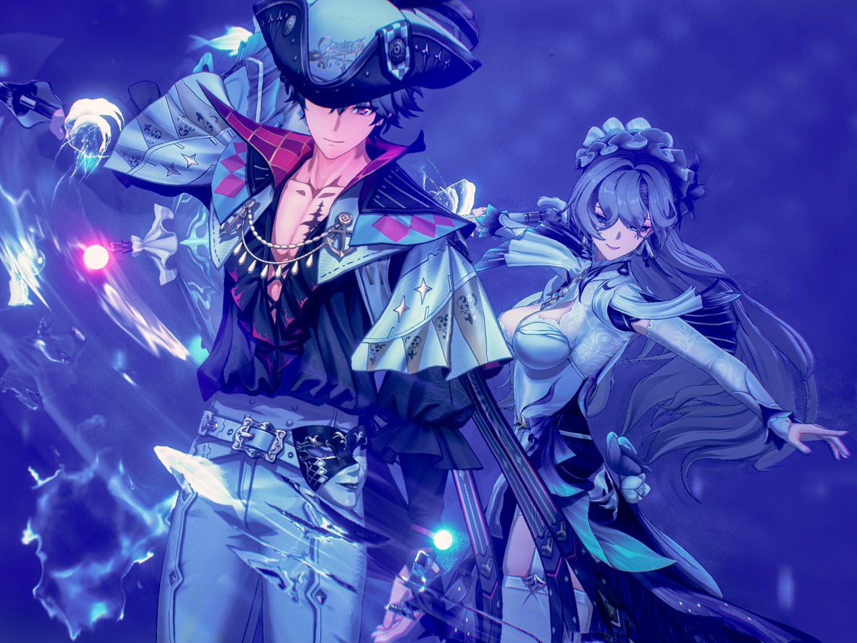 【 Cantarella &amp; Brant 4 】

「 うまく併せられたかしら？ 」
―カンタレラ🪼⚓️

 #鳴潮 #WutheringWaves    
 #Anchorfish #鳴潮写真部