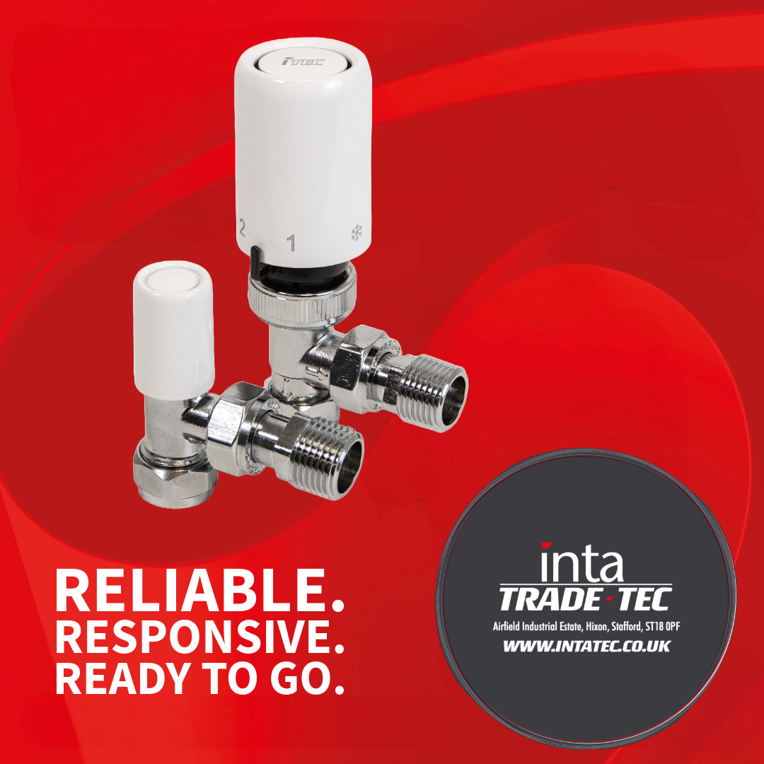 Intatec's tweet image. The Inta Trade-Tec 15mm I-Tec Angled Thermostatic Radiator Valve offers dependable room temperature control with quick response times and positive shut-off – all at an affordable price.

Chat to your local merchant or head online to find out more: intatec.co.uk/product/i-tec-…