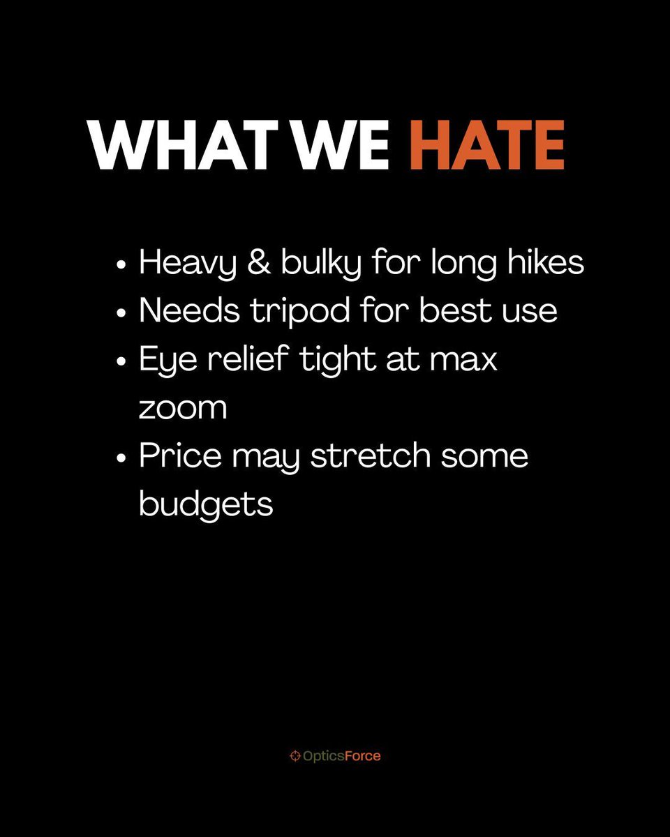 optics_force's tweet image. Scroll to take an honest look into one of our best selling spotting scopes 🙊

Would you agree and disagree with what we found? 

#vortex #spottingscope #opticsforce #glassinggear #huntinggear #giftsforhim