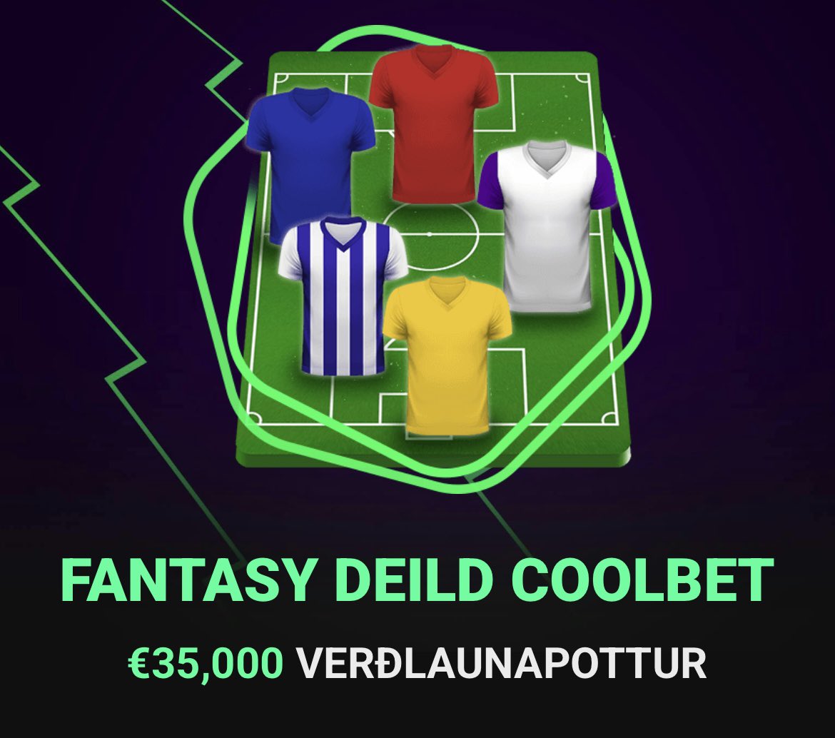 FANTASY DEILD COOLBET

Ekki gleyma að skrá liðið þitt! €35.000 verðlaunapottur💰

Nánari upplýsingar hér:
coolbet.com/is/premier-fan…