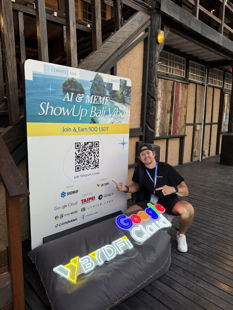 BYDFi's tweet photo. 🔥 The Hottest Side Event at Coinfest Asia 2025!

AI breakthroughs and memecoin madness collide in Bali, turning online hype into real connections.

If you’re around for #CoinfestAsia, join us tonight for an AI + MEME party!

📍 Long House, Coinfest Asia Main Venue — Aug 21 (7–10 PM)
