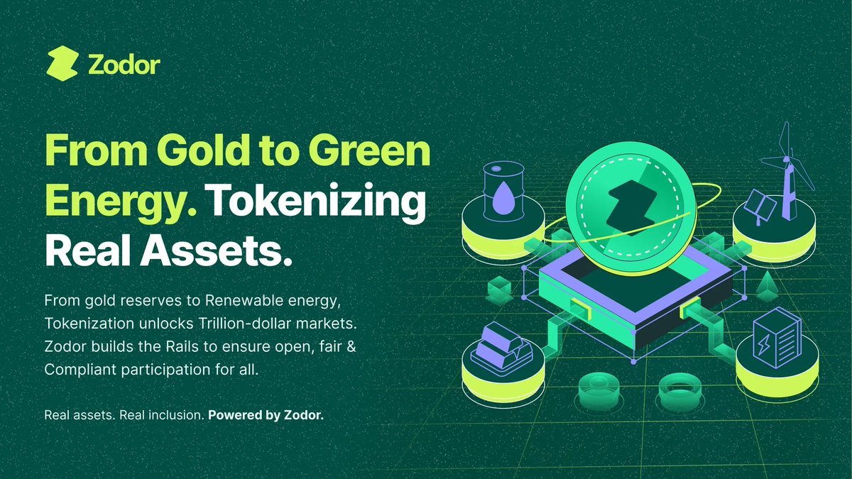 From gold to solar farms, tokenisation is opening trillion-dollar markets.

Zodor is making sure everyone gets to participate fairly