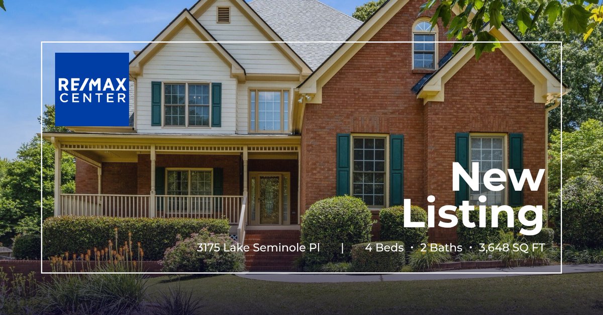 REMAXCenter's tweet photo. 📍 New Listing 📍 Take a look at this fantastic new property that just hit the market located at 3175 Lake Seminole Pl in Buford. Reach out here or at (404) 372-1899 for more information

#remaxcenter #atlantarealestate  🏡 🏠

RE/MA... https://t.co/ITU5FTHNXo https://t.co/xcp7DpBE1c