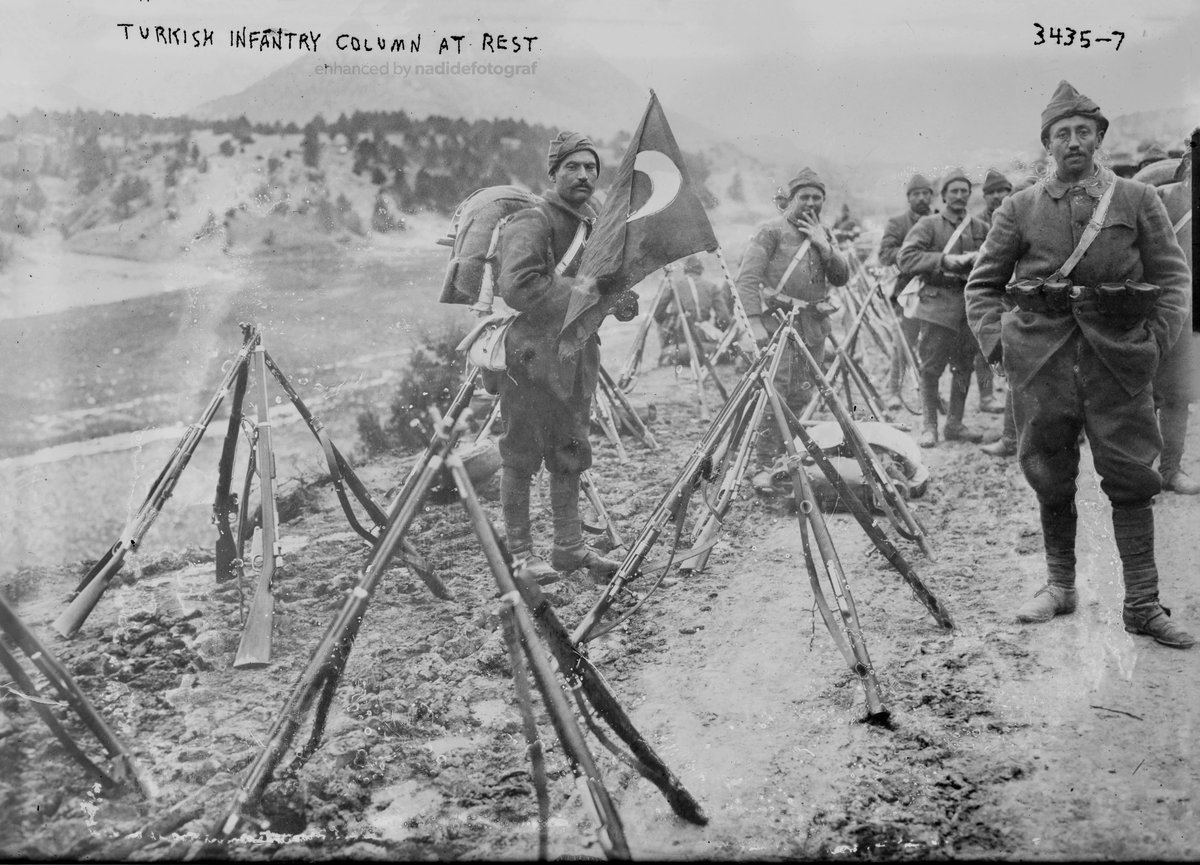 nadidefotograf's tweet image. Türk piyadesi istirahat halinde, 1914-18