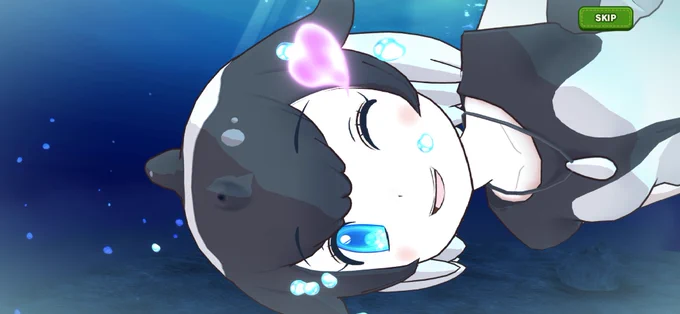 #けもフレ3 無料10連でイロワケイルカとさらにクロヒョウも来た