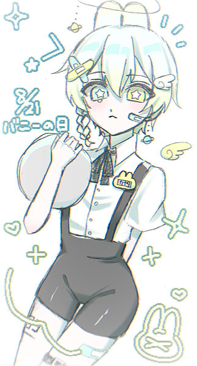 #バニーの日2025 ※タプ推
( ふーん、人間はこういうのが好きなんだ .  )