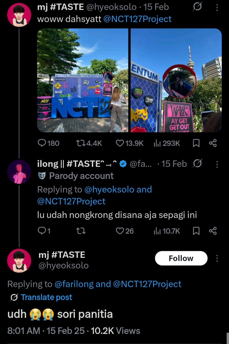 flovernana's tweet photo. lu jahat anjing project belom jalan langsung ngecap unsuccessful. tapi ngga kaget sih ternyata panitia sebelah pantesan JAHAT??? sori ini stadium jelas anggarannya beda tolol https://t.co/wbC8JN8lUs