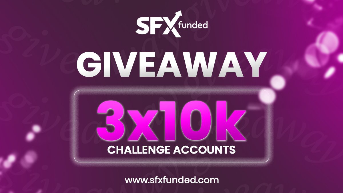 sfxfundedcom (@sfxfundedcom) on Twitter photo Flash giveaway alert π
3 Γ $10,000 SFX Challenges Giveaway π
Follow:
<a href="/FrancaSFX/">Franca</a>
<a href="/sfxfundedcom/">sfxfundedcom</a>
<a href="/husamsamy_sfx/">Husam Samy</a>
- Like, Repost & Tag 4 Traders
(Winners in 24 hours) Flash giveaway alert π
3 Γ $10,000 SFX Challenges Giveaway π
Follow:
<a href="/FrancaSFX/">Franca</a>
<a href="/sfxfundedcom/">sfxfundedcom</a>
<a href="/husamsamy_sfx/">Husam Samy</a>
- Like, Repost & Tag 4 Traders
(Winners in 24 hours)