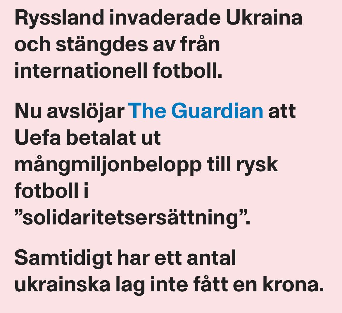 Jag hatar den här jävla UEFA-maffian över allt annat. Nästa gång är det vår tur. Folk som på fullaste allvar tror att UEFA har något som helst ärligt uppsåt med något förstår jag mig inte på. ”Seedningsgrupperna” är ärliga. Sug slak. 🤮