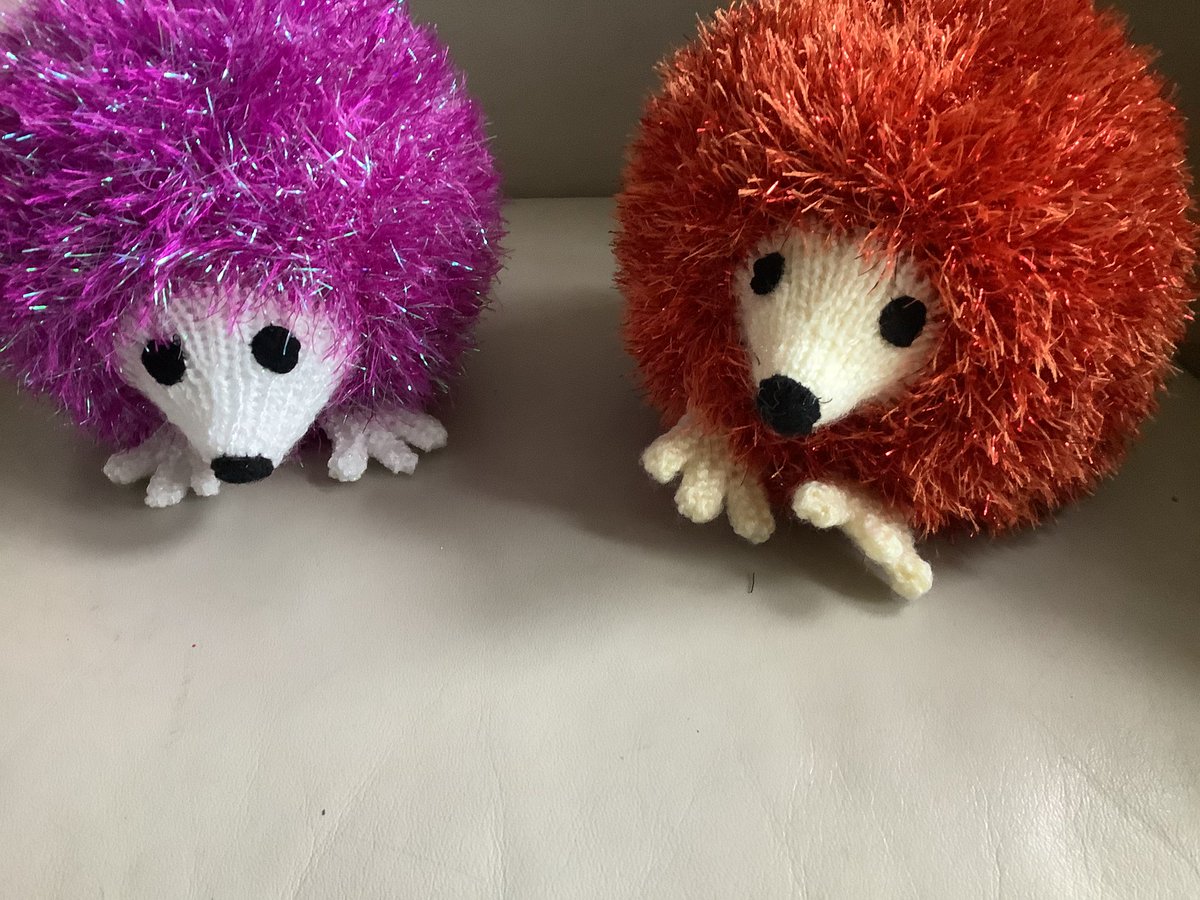 Oh my god, oh my god, so far raised £120 which is just amazing! 🤩 and so to boost it further, they have given me these handmade hedgehogs to add to the prize! 🦔🦔look at them 😍😍🧡