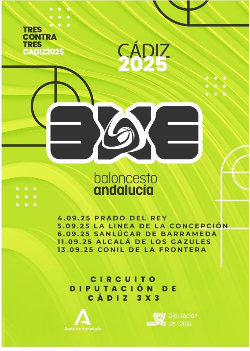 Abierto el periodo de inscripciones al Circuito Diputación de Cádiz de 3X3 - PORTADA - Federación Andaluza de Baloncesto. share.google/x78KGBT0zajfLm…