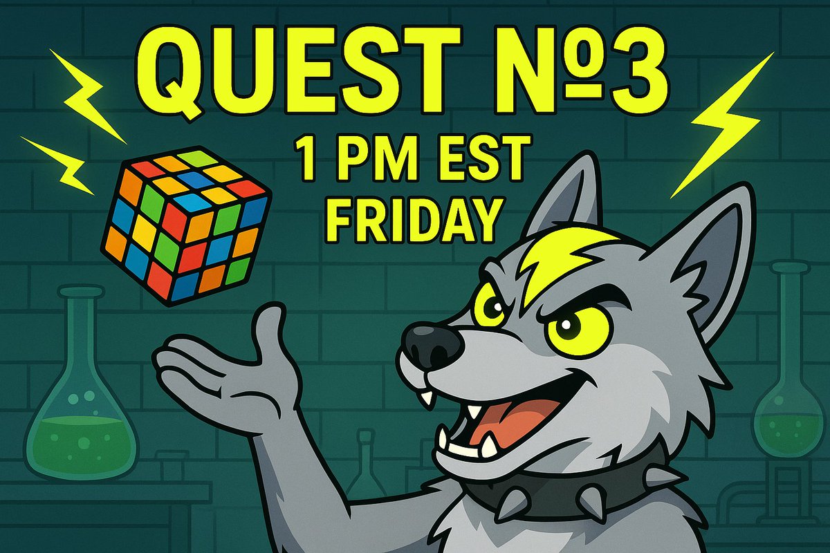 🧩New quest, new chance to win $100 in $VOLT tokens! 

⚡️This Friday at 1 PM EST, a total of $1,000 will be distributed among the first 10 winners. 

At quest.voltinu.in