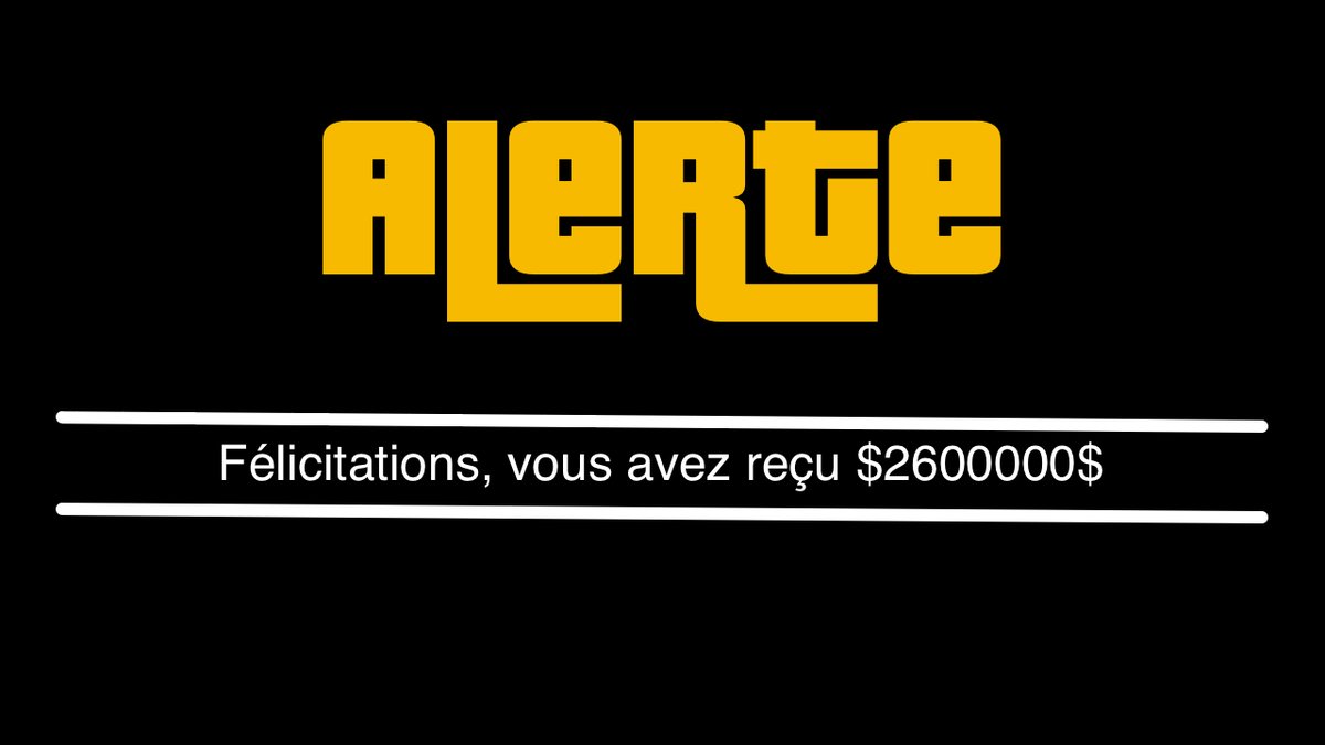 ROCKSTAR OFFRE DE L'ARGENT SUR GTA5 ONLINE !!

➡️ youtu.be/-c4BWZ3Hv2Y

#GTAOnline