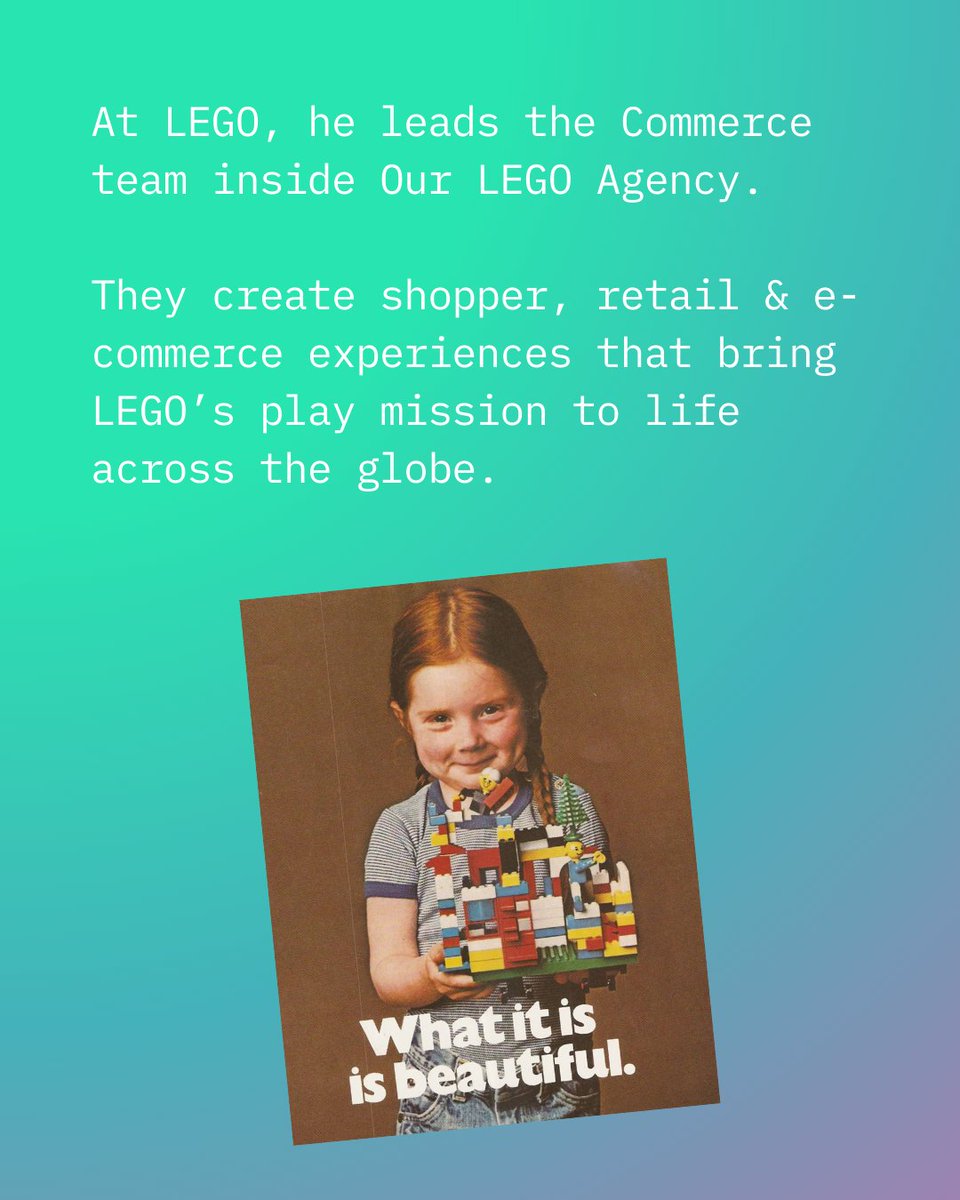 Baltic_Brand's tweet photo. Ben Richards has always been about shaping how people experience brands.

Now as Head of Experience at Our LEGO Agency Commerce, he’s building smarter, bolder, and more playful brand moments worldwide. 📷

Hear his insights live in Vilnius -  https://t.co/oKnNusuyVL 📷 https://t.co/lo26gOY7x5